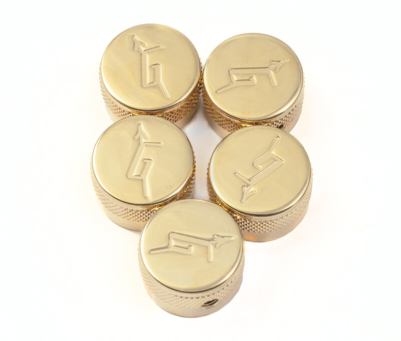 5-Gold Gretsch Knobs