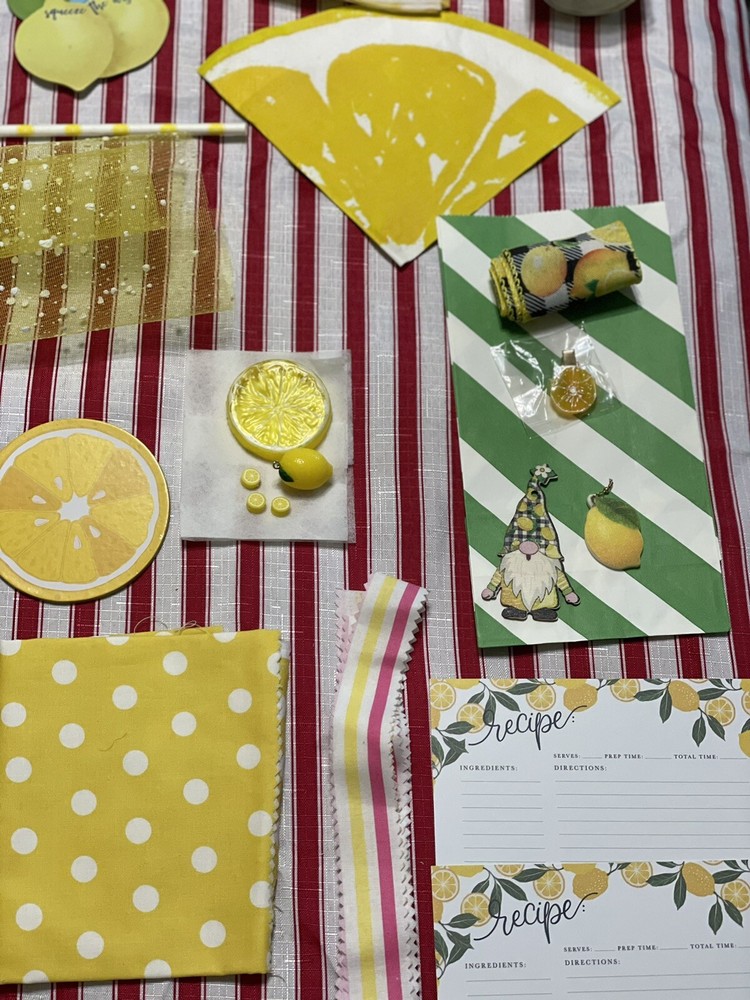 New Lemon Themed Junk Journal Kit
