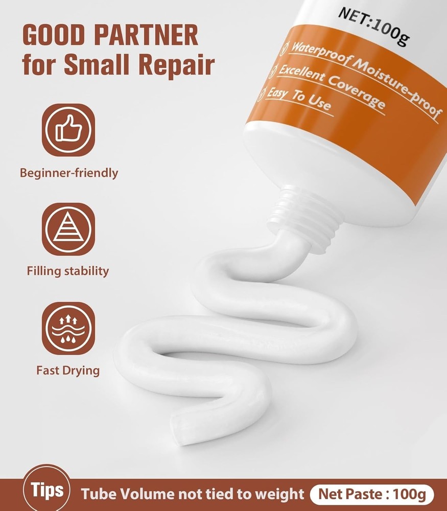 Drywall Repair Kit: 2 Pack Wall Patch Agents for Efficient Home Fixes
