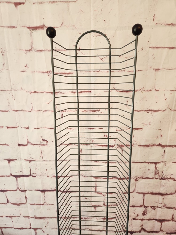 Wire DVD Tower Storage Rack Holds 45 DVDs 38” Tall