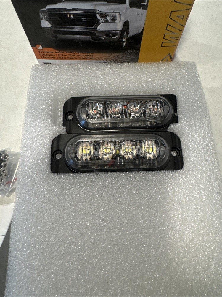 New Blazer C4843 Class 2 Rectangular LED Strobe Lights Grille Mount Safety Light