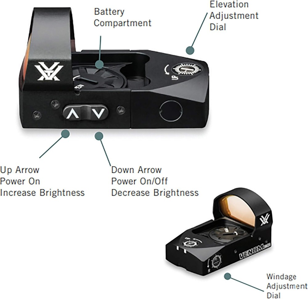 Vortex Venom Red Dot Sight 3 MOA - Black (VMD-3103)