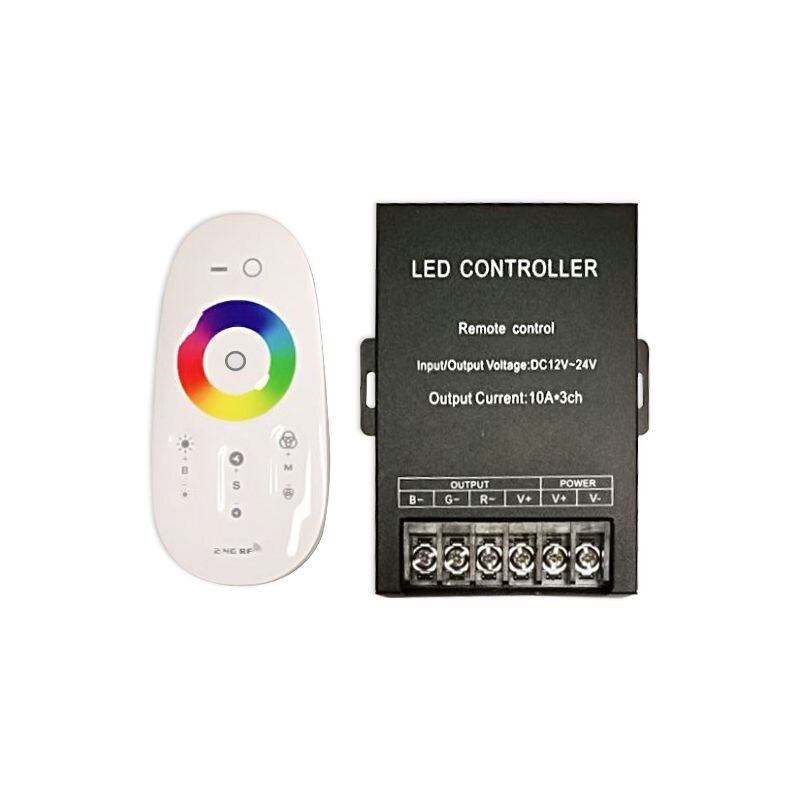 2.4G Touch Remote Control 30A Controller RGB Dimmer LED Light Strip Controller