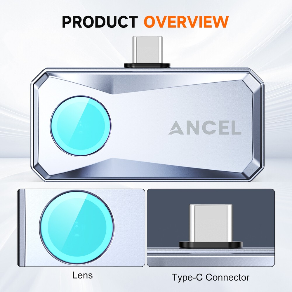 ANCEL 256x192 IR Resolution Infrared Thermal Imaging Camera for Android Type C
