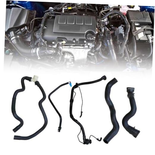 Engine Radiator Coolant Hose & Heater Hose &Pipe 5PCS Compatible with Chevy
