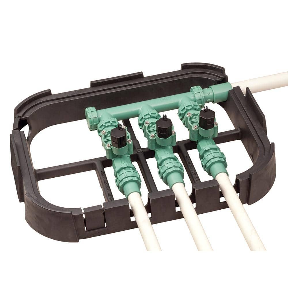 Orbit 3-Valve Inline Manifold Assembly Sprinkler Control PVC Poly Compatible