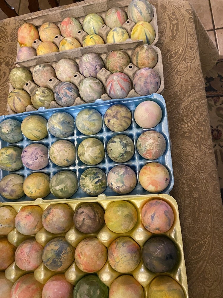 4 Dozen CASCARONES Confetti filled Eggs 48 COLORFUL eggs Easter Fun