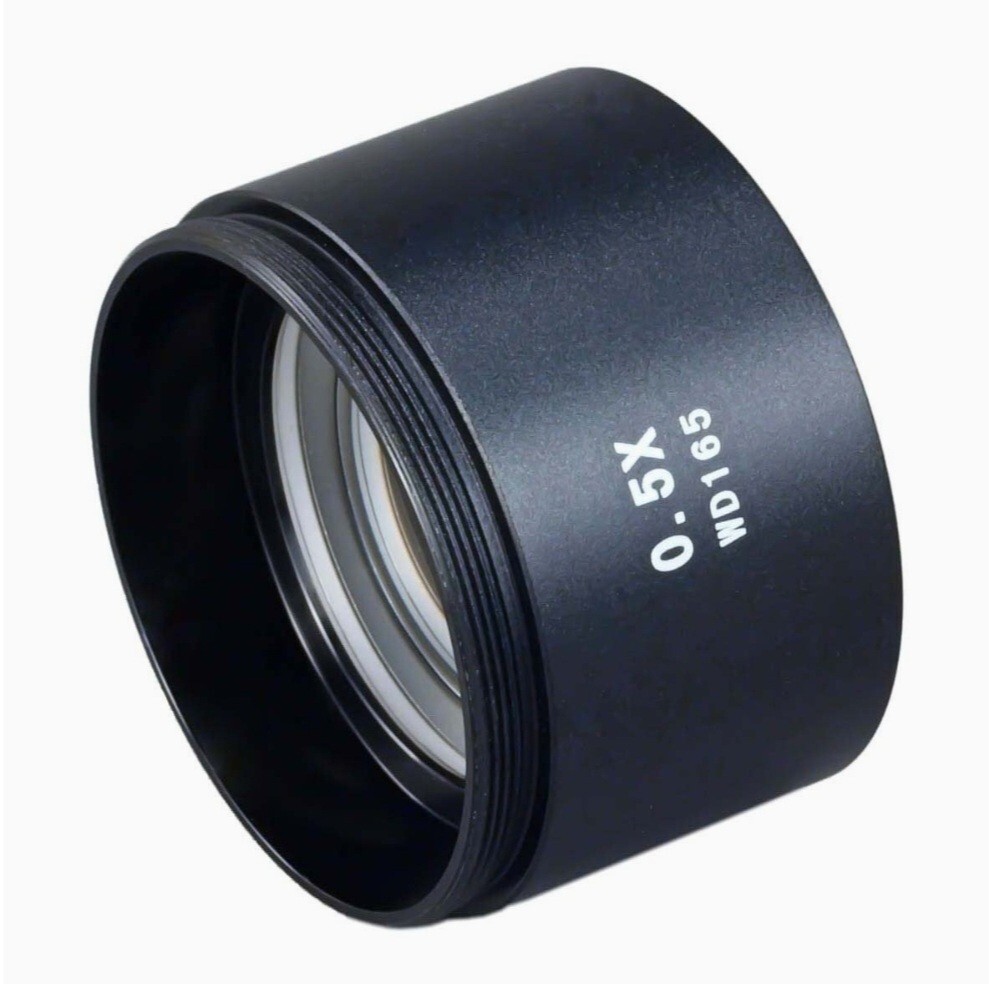 OMAX 0.5X AUX MICROSCOPE LENS 48MM *NEW OPEN BOX*