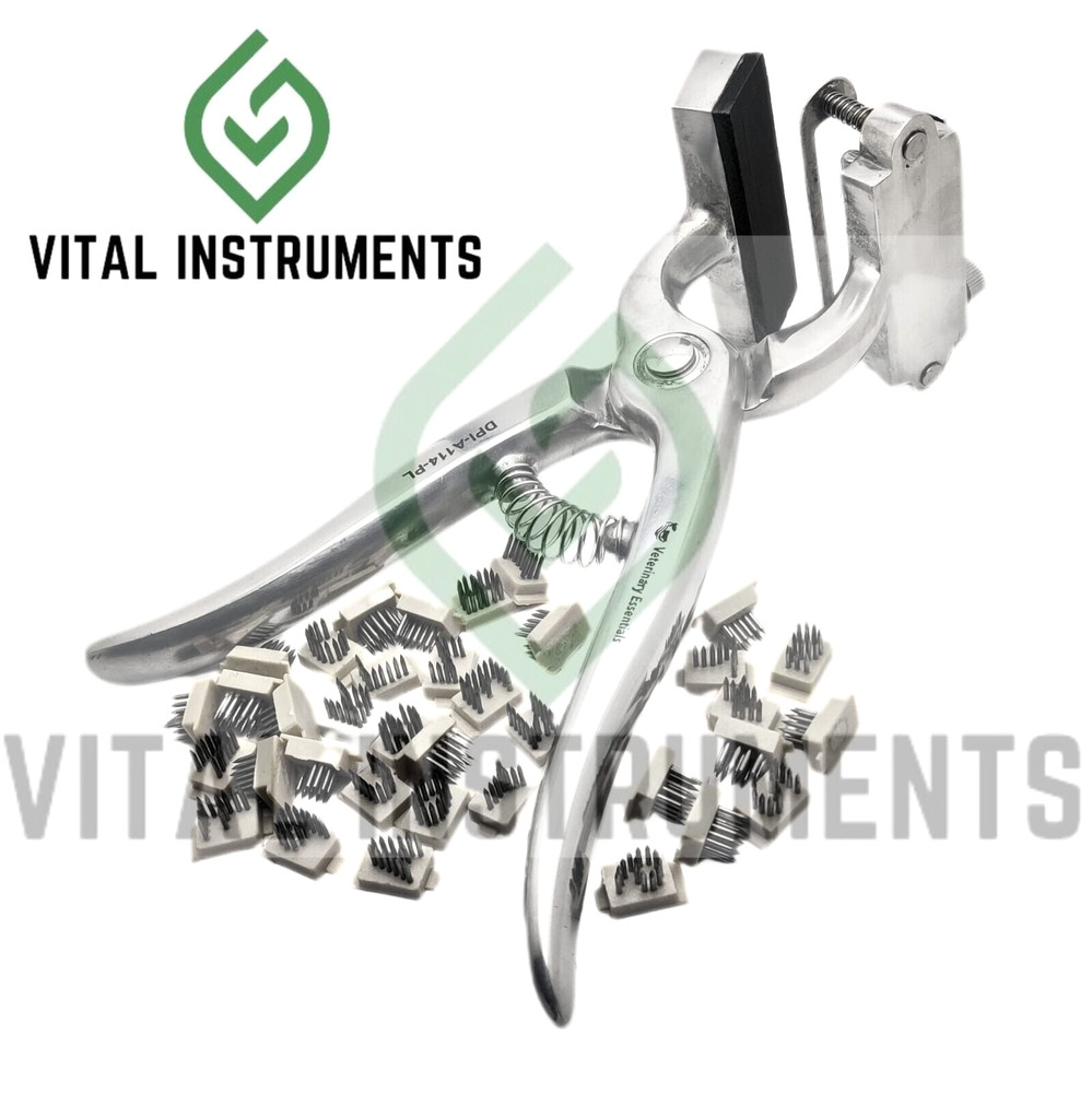 Tattoo Applicator Plier 9.5" Marking Tool Alphabets Kit Veterinary Custom Made
