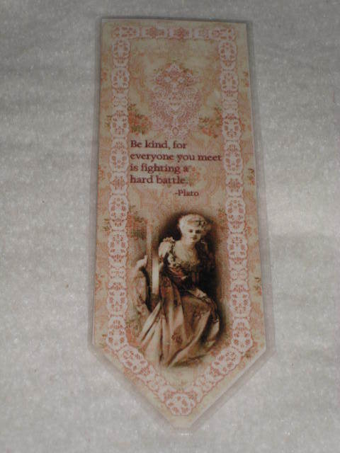 PRIMITIVE VICTORIAN STYLE LAMINATED BOOKMARK