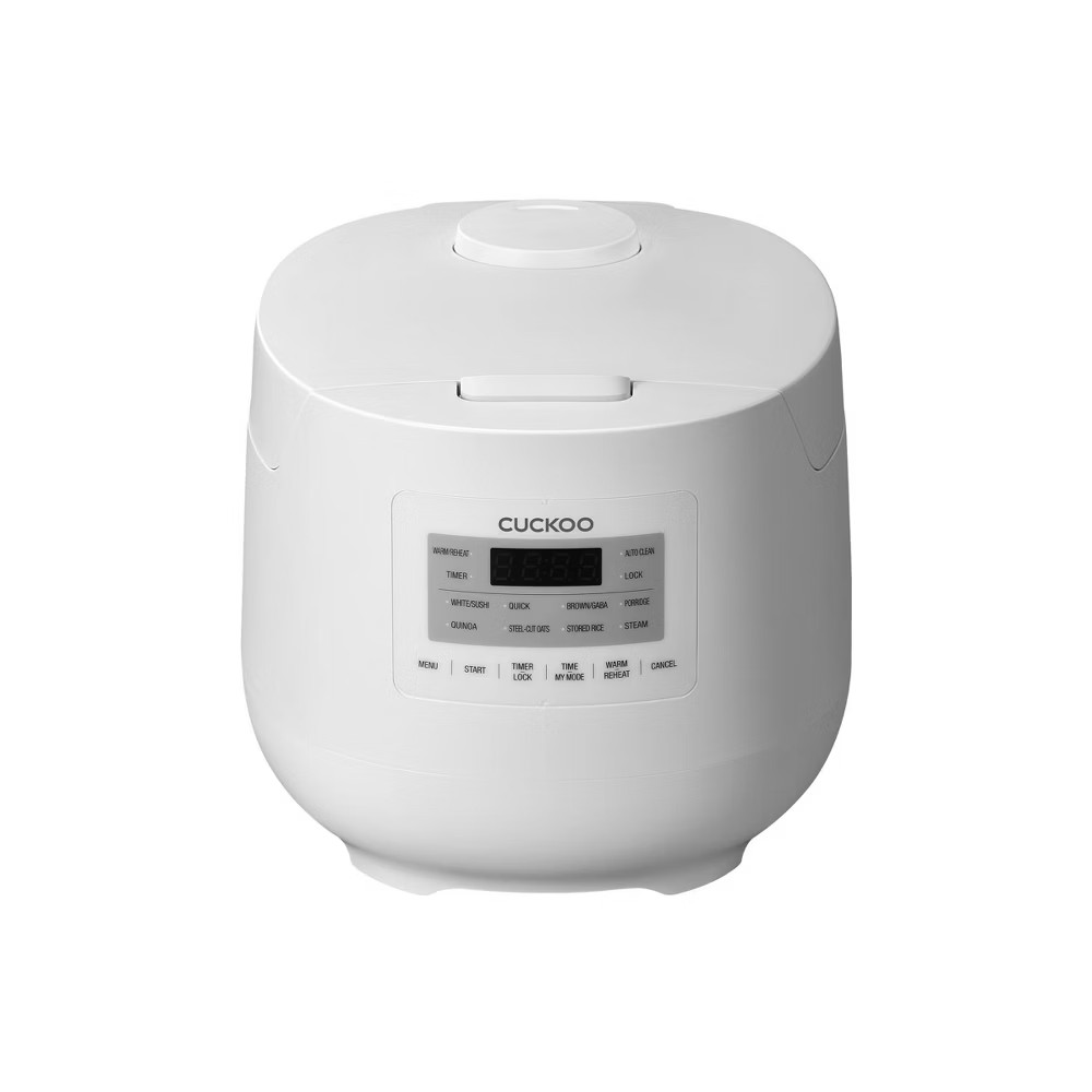 CUCKOO 6-Cup Micom Rice Cooker and Warmer White: 11 Settings, Automatic Keep