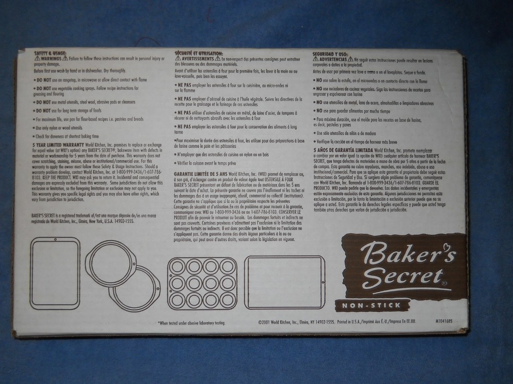 Baker's Secret 5 piece bake-ware set