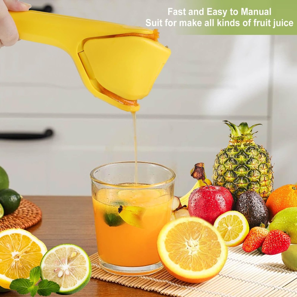 Lemon Squeezer, Effortless Manual Flat Lime Juicer Squeezer, Hand Citrus Pres...