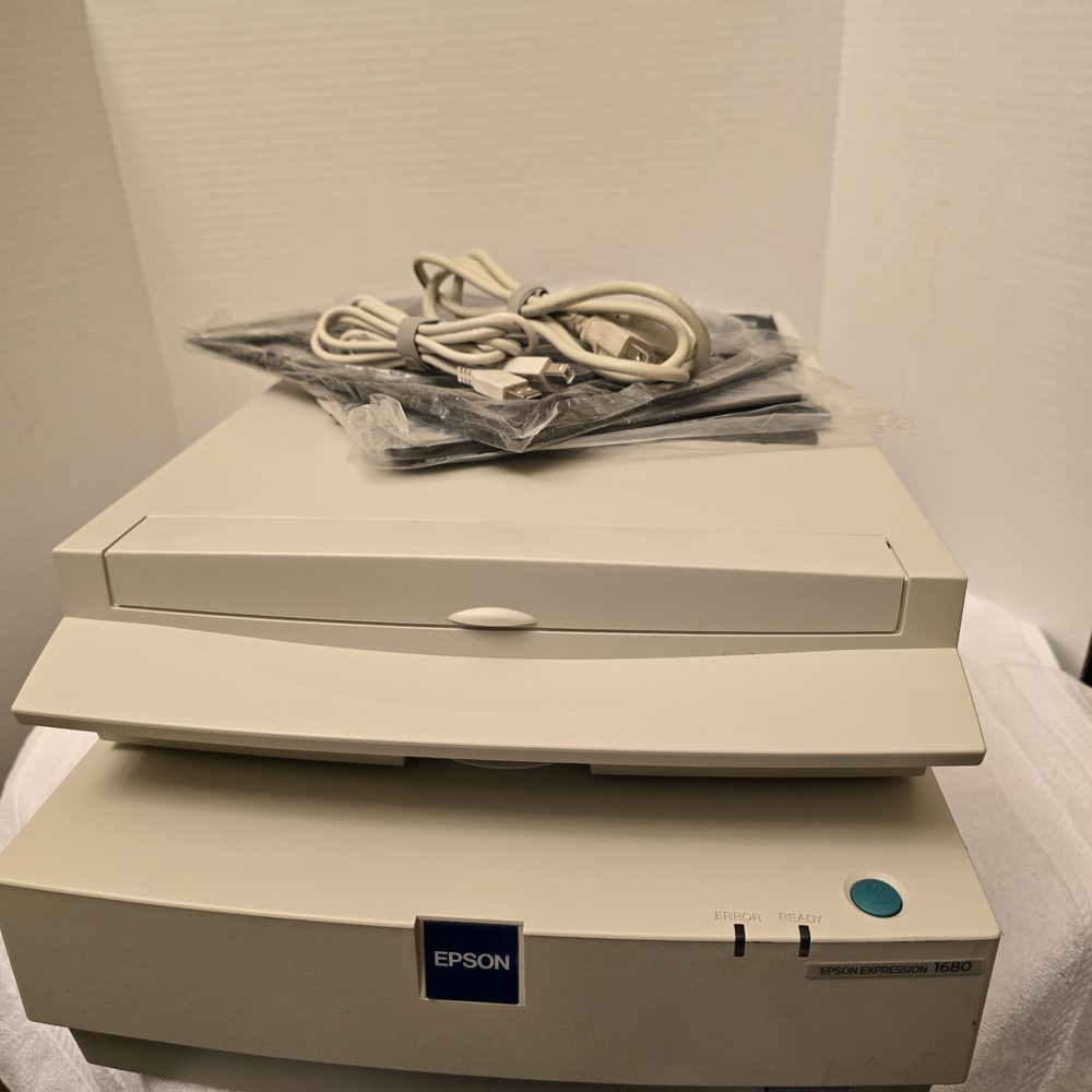 Epson Expression 1680 Flatbed Scanner & EU-35 Transparency Unit Tech Tested