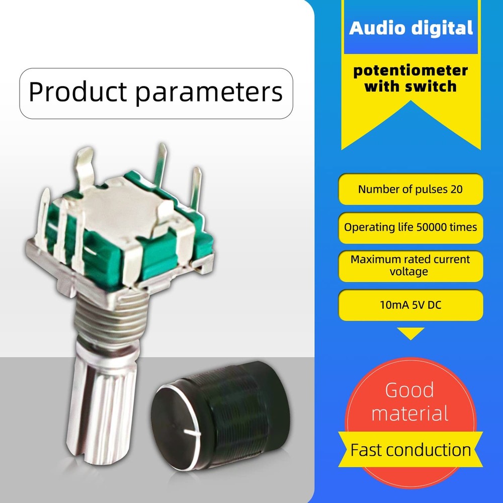 (7 Pin 20MM)10 PCS 360 Degree EC11 Rotary Encoder Code Switch Digital Potentiome