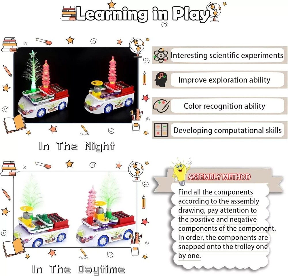 Automatic Car Electronic Blocks New Item Educational Steam Science