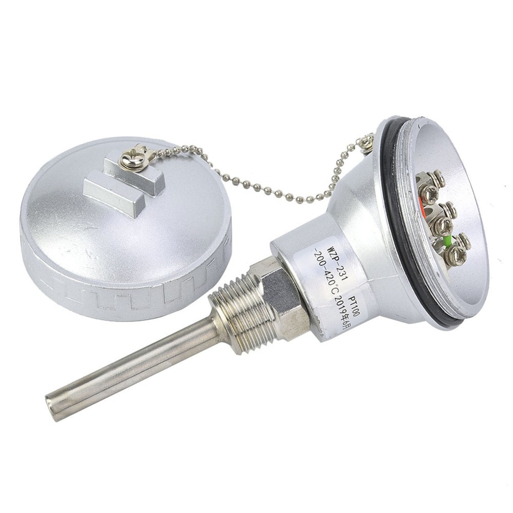 PT100 Temperature Sensor Probe 1/2' NPT Thread Thermocouple 200~420°