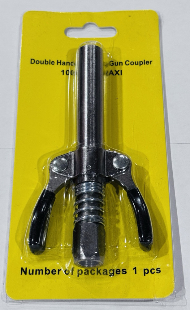 Grease Gun Coupler Double Handle Quick Release Tips 1/8" NPT, 10,000 PSI US SHIP