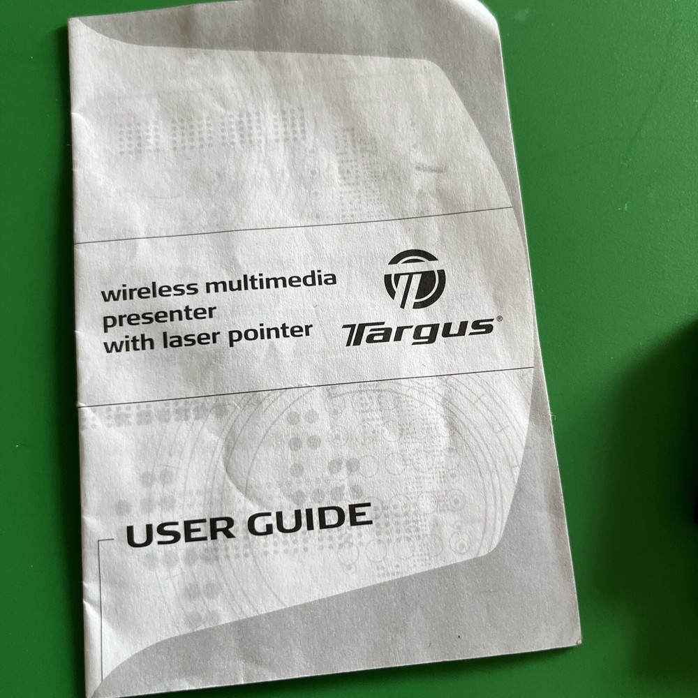 Targus Black Wireless Multimedia Presenter Remote with Laser Pointer AMP03US