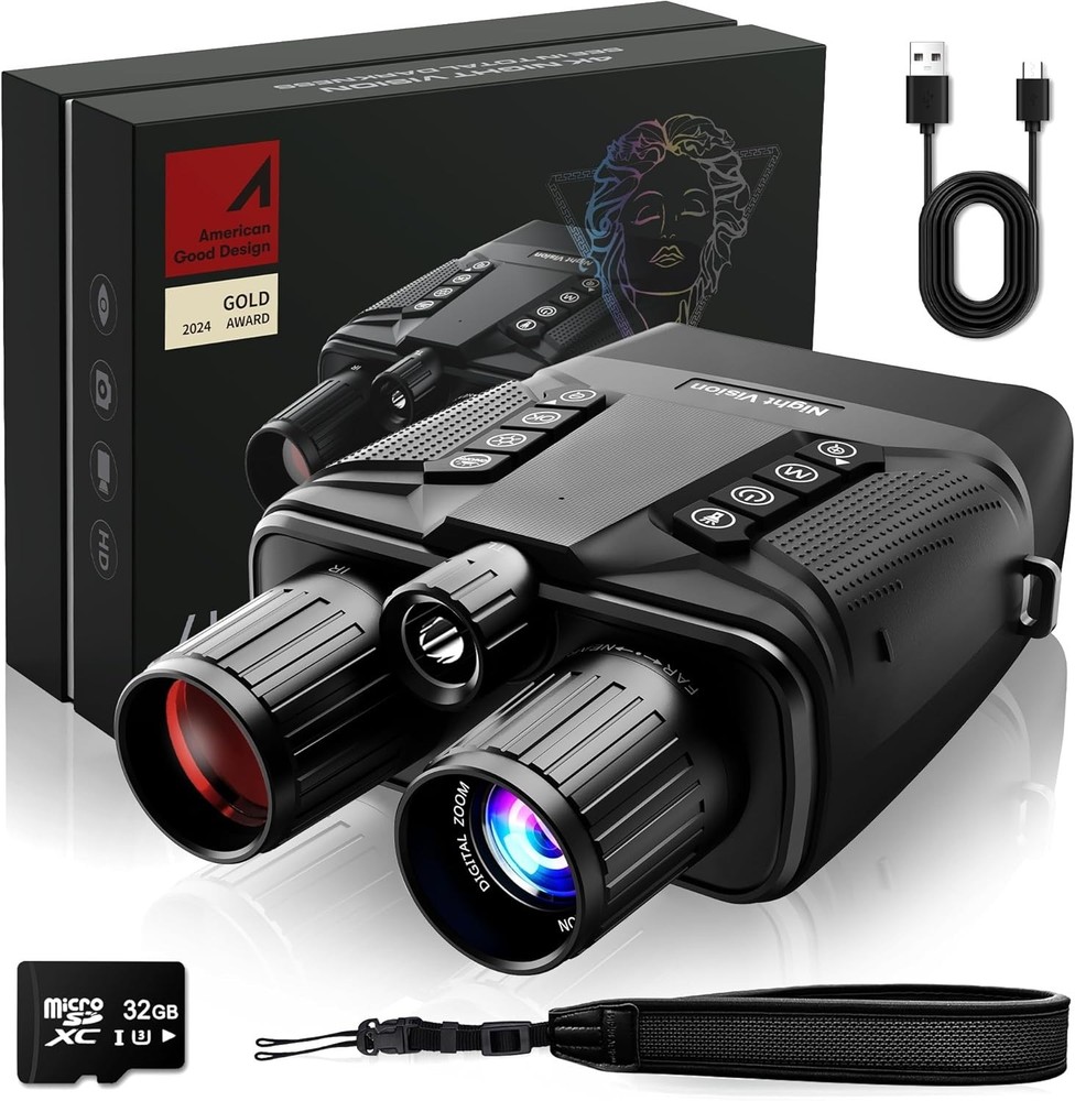 Black Night Vision Binoculars for Adventure and Surveillance