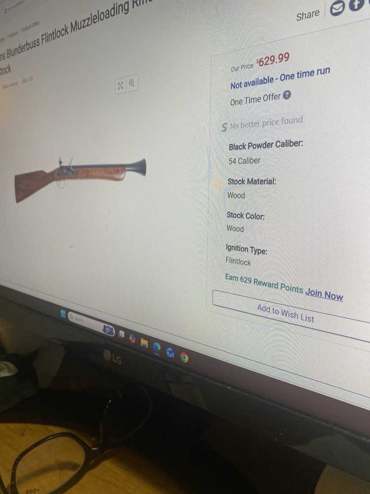 Traditions Blunderbuss Muzzleloader Stock(Not Complete)