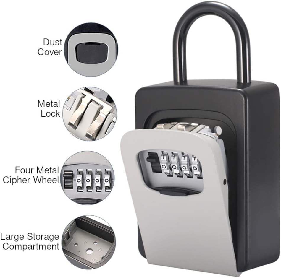 4 Digit Combination Security Key Lock Box