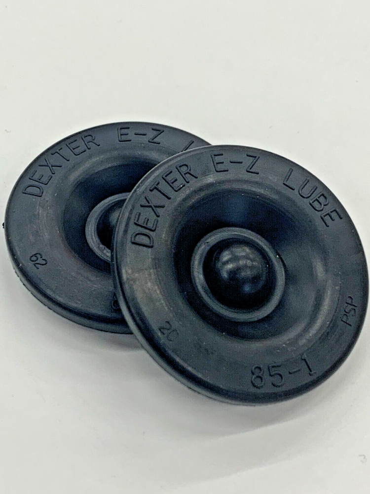 2 Pack GENUINE DEXTER EZ Lube Grease Cap Rubber Plug Rubber Insert Trailer Axle
