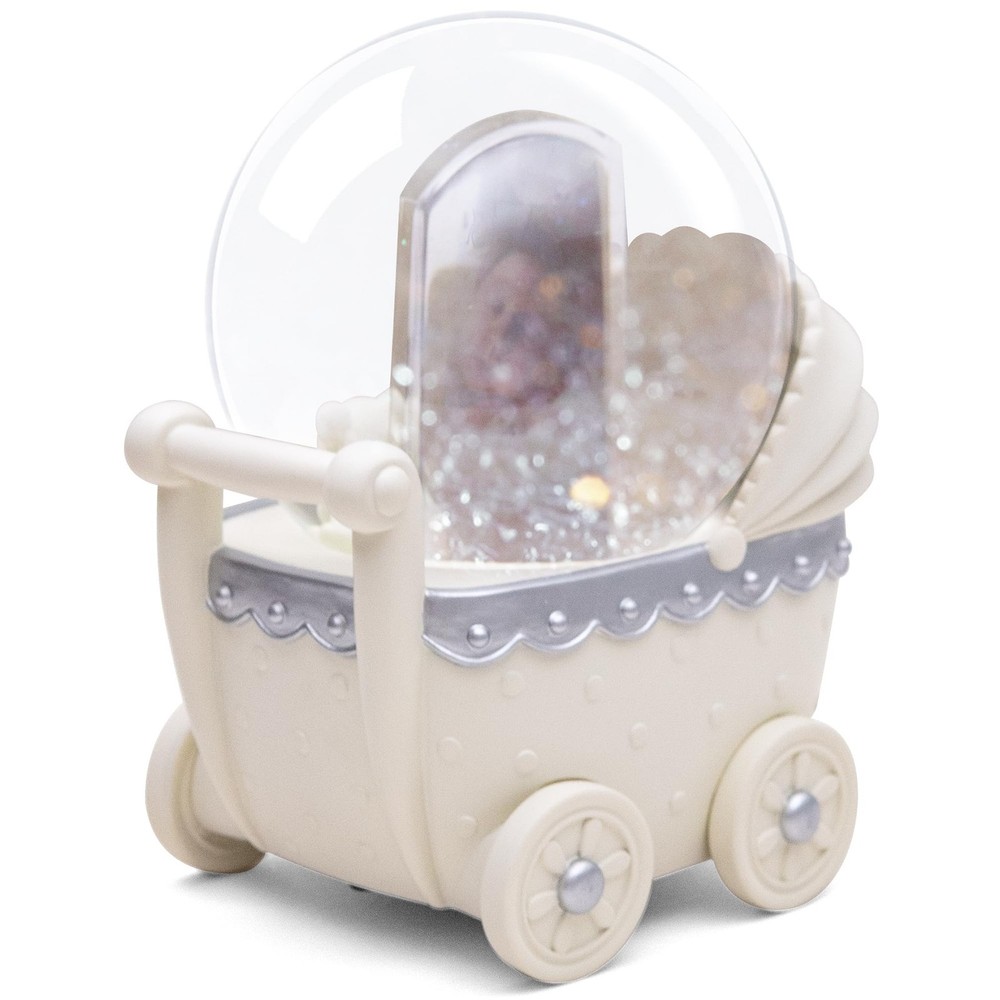 Personalized Photo Snow Globe with Glitter Effect, Keepsake Memory Display wi...