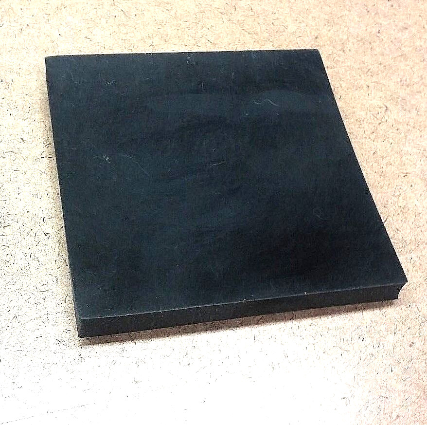 Neoprene Rubber Solid Sheet 3/8" Thick x 8" x 8" Sq Pad 60A Duro Std Flex