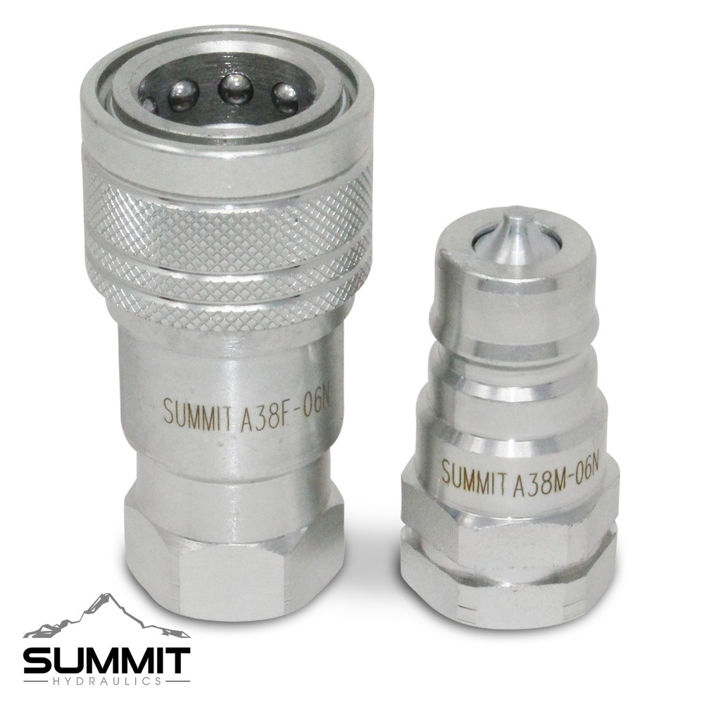 3/8″ NPT ISO 7241-A Quick Disconnect Hydraulic Coupler Set