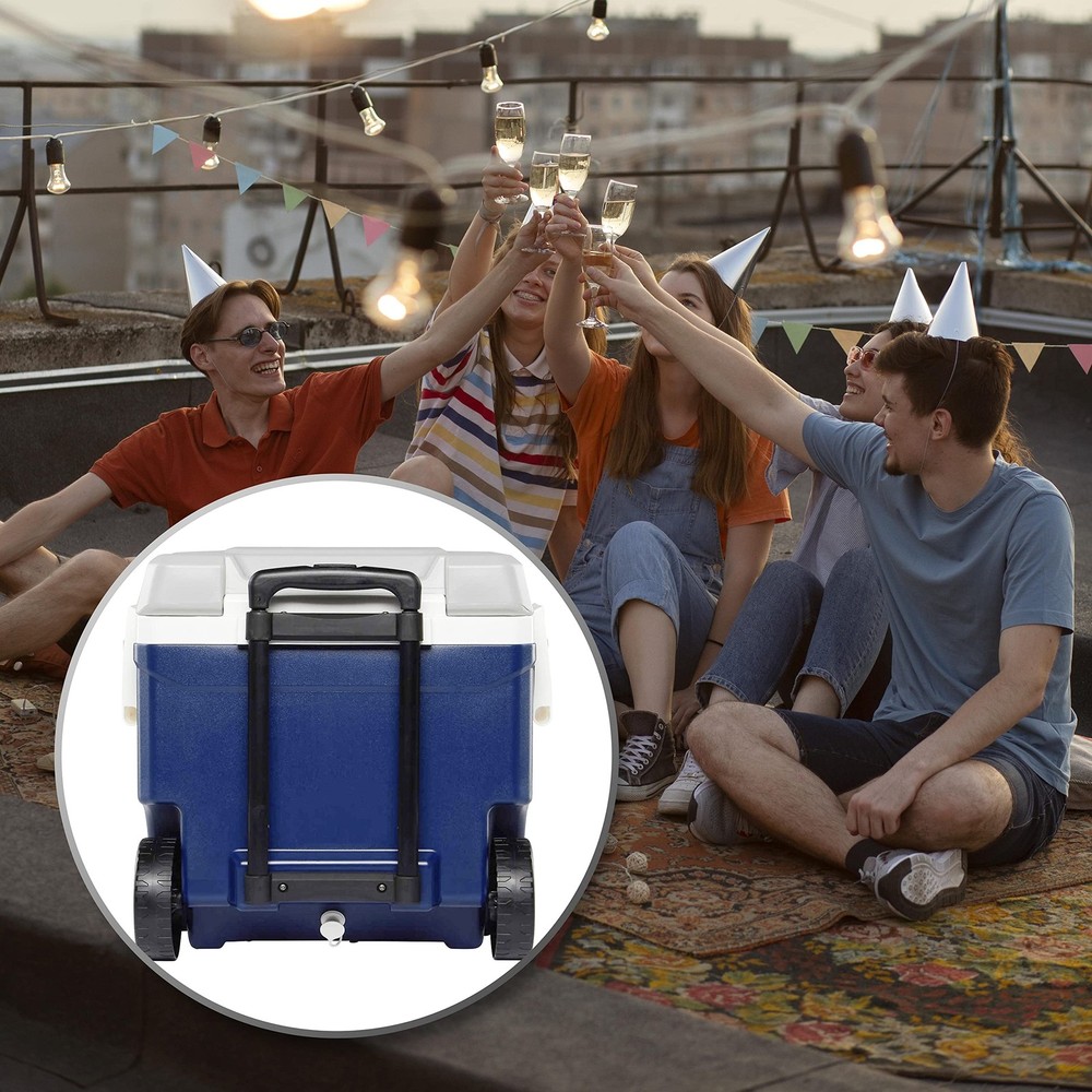 Cooler Replacement Telescoping Handle for 50 & 60 Qt 60 quarts, Black