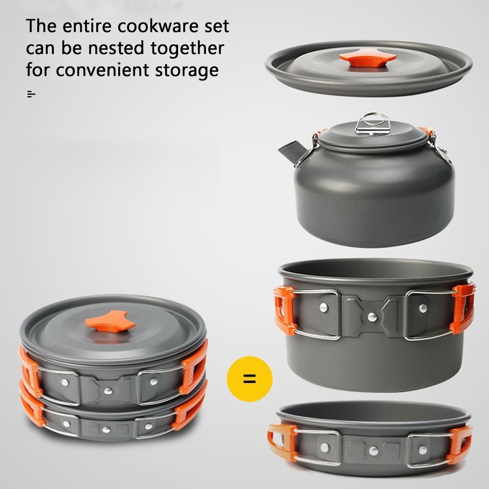 Portable 4-Person Camping Cookware Set SSBU