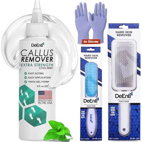 Callus Maintenance Pack, Bundle Includes Mint Scented 8 Ounce Kit Cool Mint