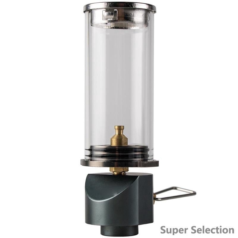 Portable Gas Lantern Windproof Adjustable Flame Ultralight For Camping Hiking