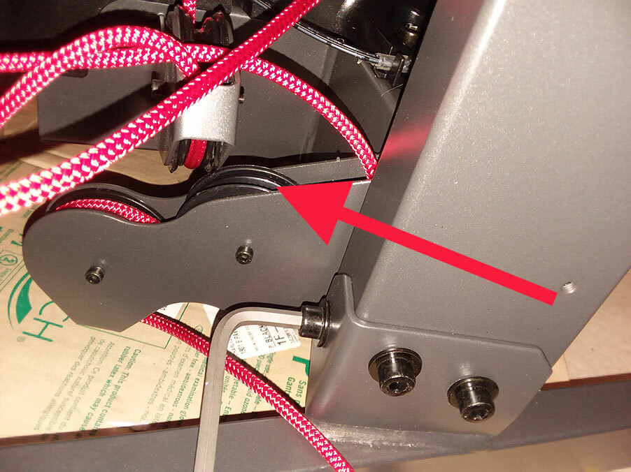 ONE USED BOWFLEX HVT Small Cable Base Pulley