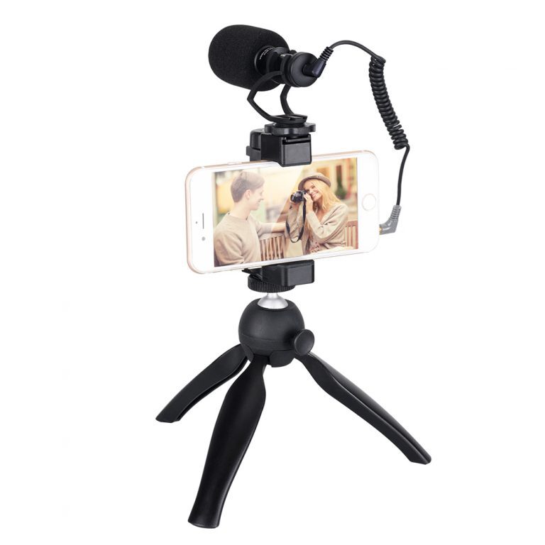 CoMica - On-Camera Directional Mic w/ Phone Holder