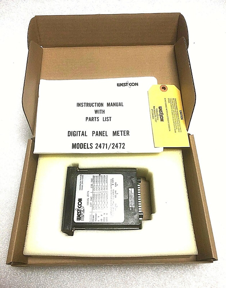 Westcon 2471 Digital Panel Meter 115/230v-ac NEW!~