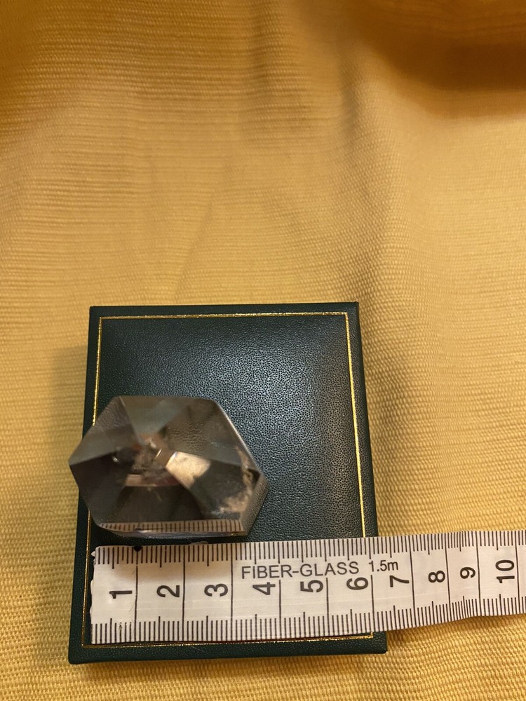 Polished quartz crystal mineral