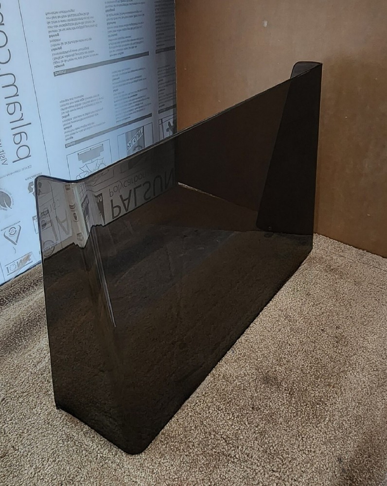 Center Console boat windshield 28" ID,  1/4" plexiglass (taller version)