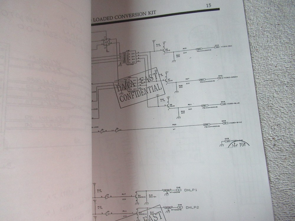 LOCKED AND LOADED DATA EAST arcade game manual