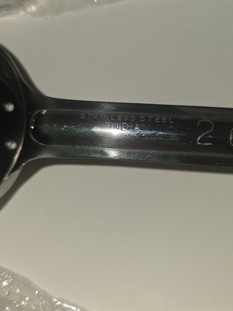 3-Piece Thunder Group Perforated Portion Controller Construction Ladles with...