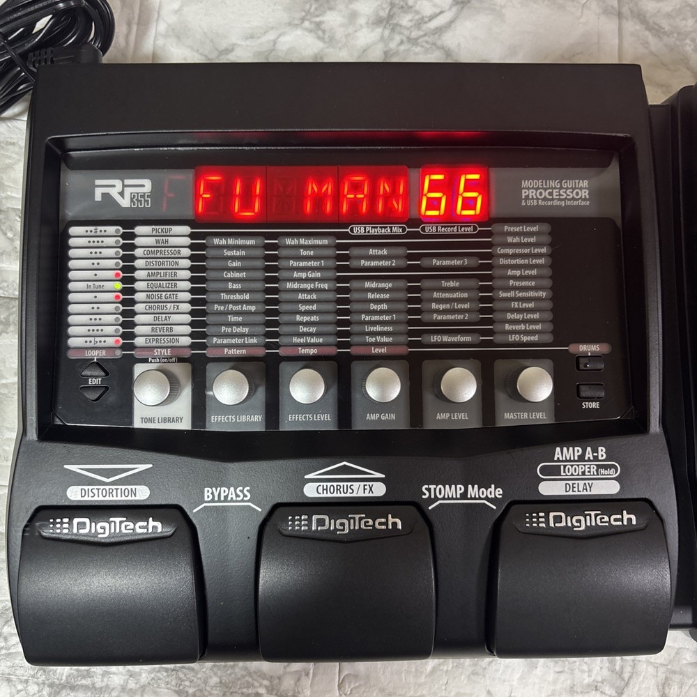 DigiTech RP355 Multi-Effects Guitar Effect Pedal TESTED From Japan