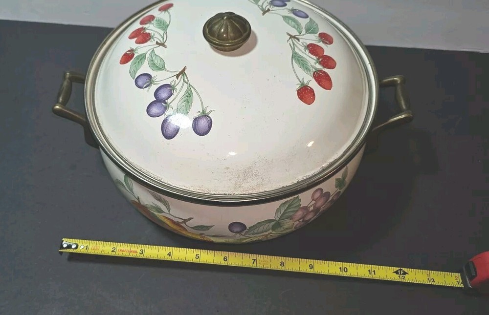 Vintage Regency Spring Fruit 4.5 Quart Dutch Oven