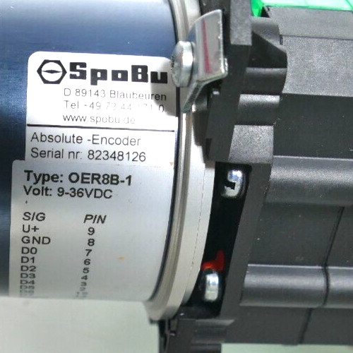 Spohn + Burkhardt metal joystick VNS0.2200345 + absolute encoder OER8B-1