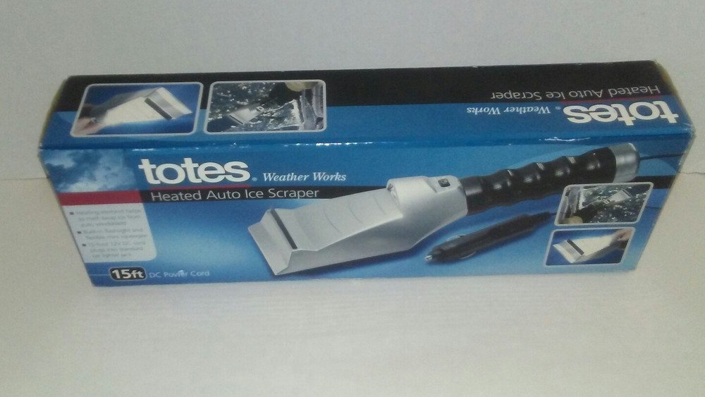 TOTES HEATED AUTO ICE SCRAPER  New in Box