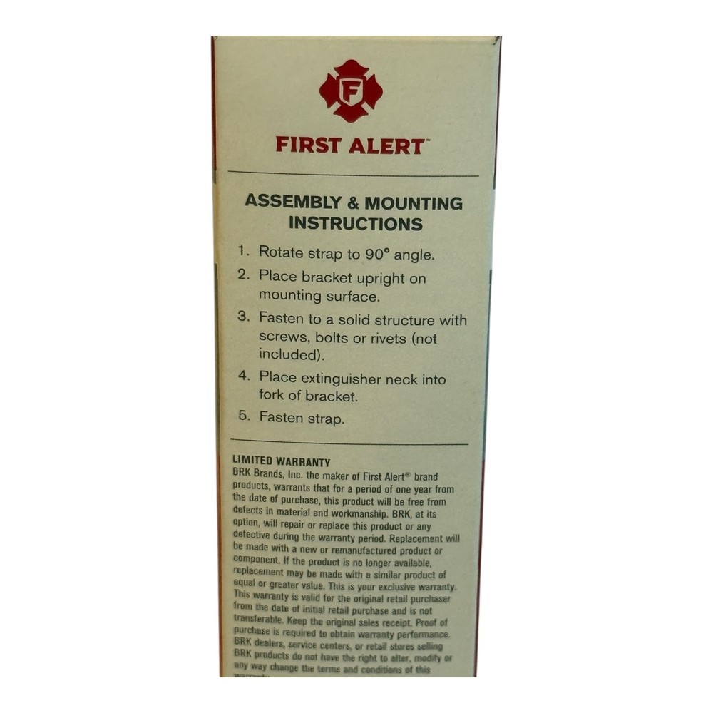 First Alert Small Fire Extinguisher Mounting Bracket2 new