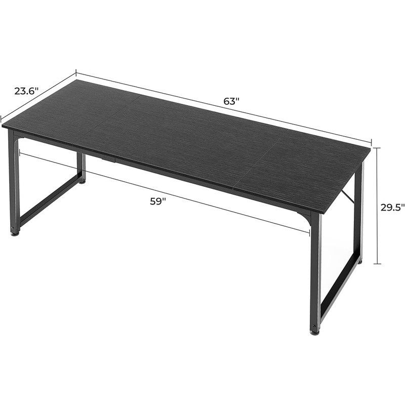 Spacious Modern Desk Home Office Gaming Study Durable Sturdy Workspace New