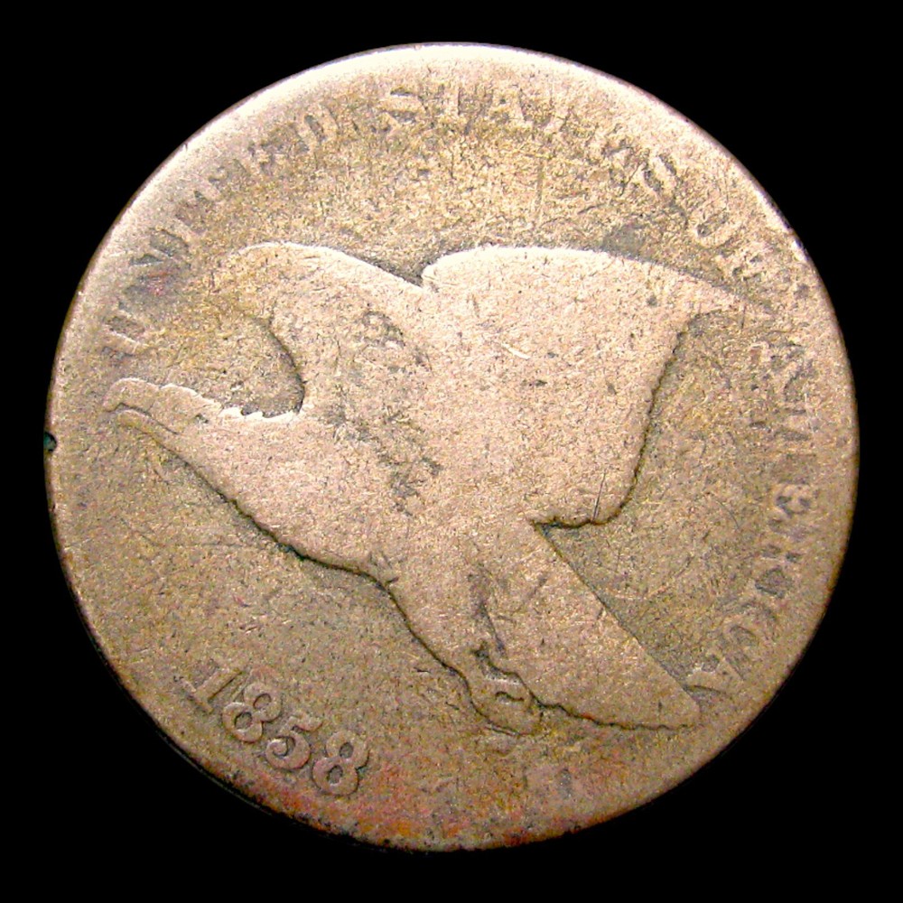 1858 Flying Eagle Cent Penny ---- Nice Coin ---- #007Z