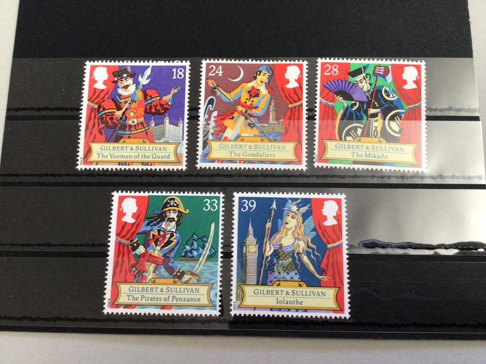 Great Britain Gilbert & Sullivan mint never hinged stamps set  65131