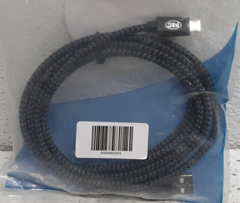(NEW) PAC P9612 6' USB Type A-to-Micro USB Device Cable - Black